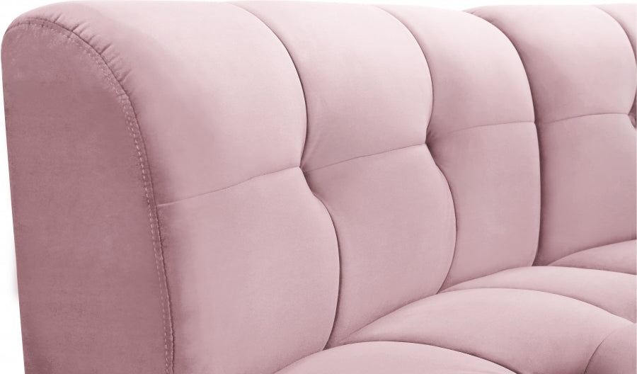 Limitless Pink Modular Velvet 12-Piece Sectional from Meridian - Luna Furniture