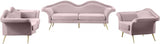 Lips Pink Velvet Chair from Meridian - Luna Furniture