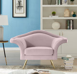 Lips Pink Velvet Chair from Meridian - Luna Furniture