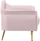 Lips Pink Velvet Chair from Meridian - Luna Furniture