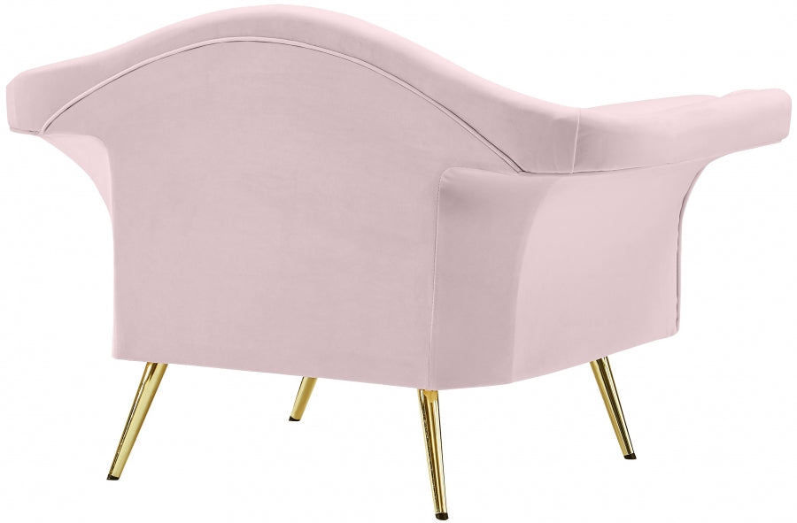 Lips Pink Velvet Chair from Meridian - Luna Furniture