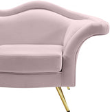 Lips Pink Velvet Chair from Meridian - Luna Furniture