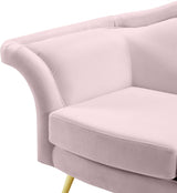 Lips Pink Velvet Chair from Meridian - Luna Furniture