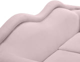 Lips Pink Velvet Loveseat from Meridian - Luna Furniture