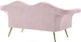 Lips Pink Velvet Loveseat from Meridian - Luna Furniture