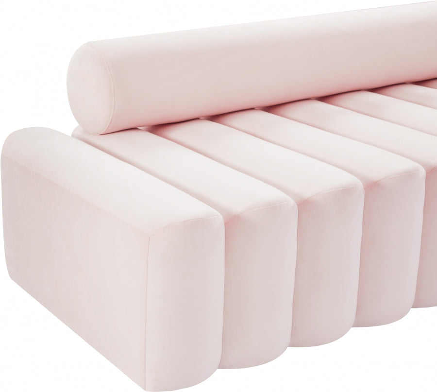 Melody Pink Velvet Chair from Meridian - Luna Furniture