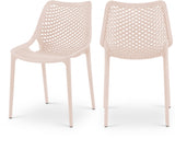 Mykonos Pink Outdoor Patio Dining Chair, Set of 4 from Meridian - Luna Furniture