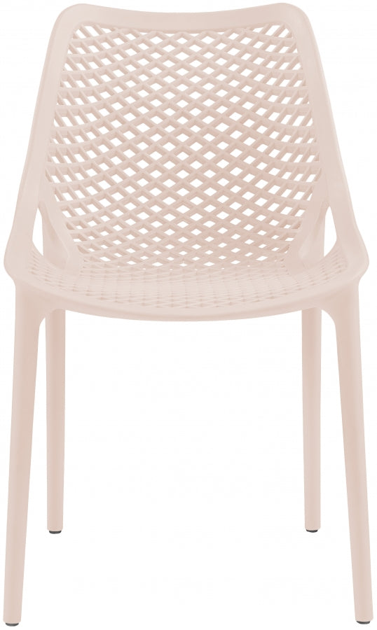 Mykonos Pink Outdoor Patio Dining Chair, Set of 4 from Meridian - Luna Furniture