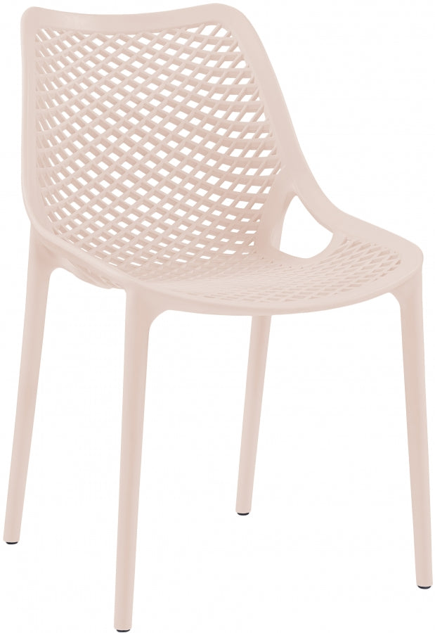 Mykonos Pink Outdoor Patio Dining Chair, Set of 4 from Meridian - Luna Furniture