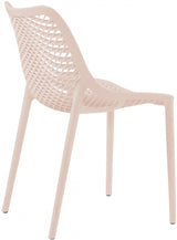 Mykonos Pink Outdoor Patio Dining Chair, Set of 4 from Meridian - Luna Furniture