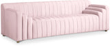 Naya Pink Velvet Sofa from Meridian - Luna Furniture