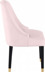 Omni Pink Velvet Dining Chair, Set of 2 from Meridian - Luna Furniture