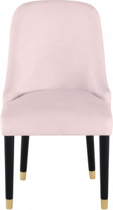 Omni Pink Velvet Dining Chair, Set of 2 from Meridian - Luna Furniture