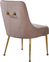 Owen Pink Velvet Dining Chair, Set of 2 from Meridian - Luna Furniture