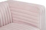 Ravish Pink Velvet Chair from Meridian - Luna Furniture