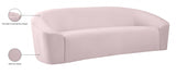 Riley Pink Velvet Sofa from Meridian - Luna Furniture