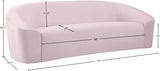 Riley Pink Velvet Sofa from Meridian - Luna Furniture