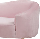 Ritz Pink Velvet Loveseat from Meridian - Luna Furniture