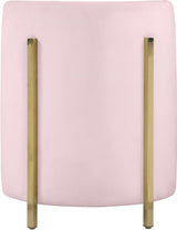 Rotunda Pink Velvet Chair from Meridian - Luna Furniture