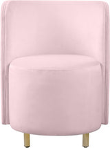 Rotunda Pink Velvet Chair from Meridian - Luna Furniture