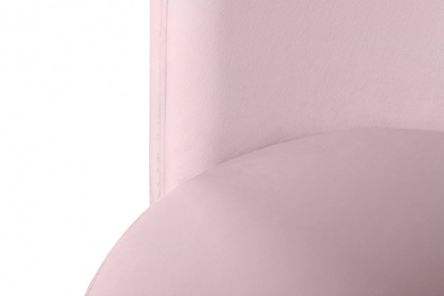 Rotunda Pink Velvet Chair from Meridian - Luna Furniture