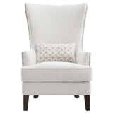 Pippin Latte Upholstered Wingback Accent Chair from Coaster - Luna Furniture