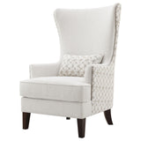 Pippin Latte Upholstered Wingback Accent Chair from Coaster - Luna Furniture