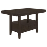 Prentiss Extendable Rectangular Counter Height Table with Butterfly Leaf Cappuccino - 193108 - Luna Furniture