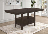 Prentiss Extendable Rectangular Counter Height Table with Butterfly Leaf Cappuccino - 193108 - Luna Furniture