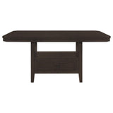 Prentiss Extendable Rectangular Counter Height Table with Butterfly Leaf Cappuccino - 193108 - Luna Furniture