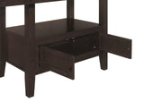 Prentiss Extendable Rectangular Counter Height Table with Butterfly Leaf Cappuccino - 193108 - Luna Furniture