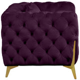 Kingdom Purple Velvet Chair from Meridian - Luna Furniture