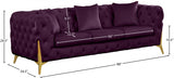 Kingdom Purple Velvet Sofa from Meridian - Luna Furniture