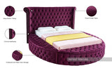 Luxus Purple Velvet Full Bed from Meridian - Luna Furniture