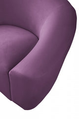 Riley Purple Velvet Sofa from Meridian - Luna Furniture