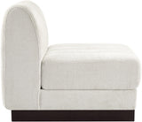 Quinn Chenille Fabric Living Room Chair Cream from Meridian - Luna Furniture