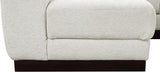 Quinn Chenille Fabric Sectional Cream from Meridian - Luna Furniture