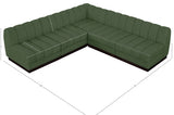 Quinn Chenille Fabric Sectional Green from Meridian - Luna Furniture