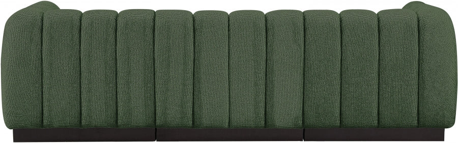 Quinn Chenille Fabric Sofa Green from Meridian - Luna Furniture