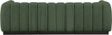 Quinn Chenille Fabric Sofa Green from Meridian - Luna Furniture