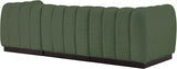 Quinn Chenille Fabric Sofa Green from Meridian - Luna Furniture