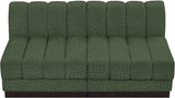 Quinn Chenille Fabric Sofa Green from Meridian - Luna Furniture