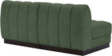 Quinn Chenille Fabric Sofa Green from Meridian - Luna Furniture