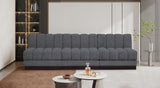 Quinn Chenille Fabric Sofa Grey from Meridian - Luna Furniture