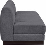 Quinn Chenille Fabric Sofa Grey from Meridian - Luna Furniture