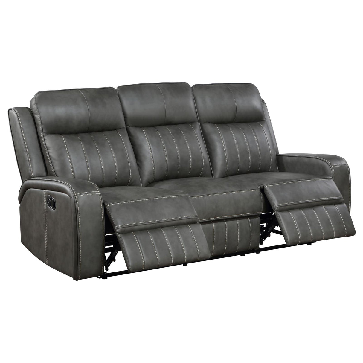 Raelynn Upholstered Motion Reclining Sofa Grey from Coaster - Luna Furniture