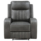 Raelynn Upholstered Recliner Chair Grey - 603193 - Luna Furniture