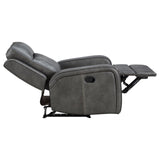 Raelynn Upholstered Recliner Chair Grey - 603193 - Luna Furniture