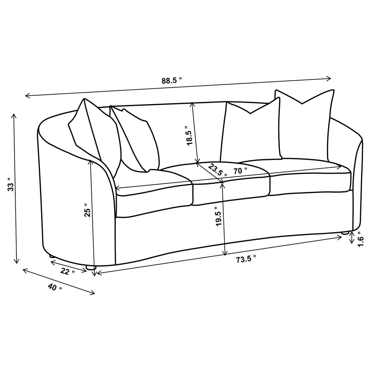 Rainn 2-piece Upholstered Tight Back Living Room Set Latte - 509171-S2 - Luna Furniture