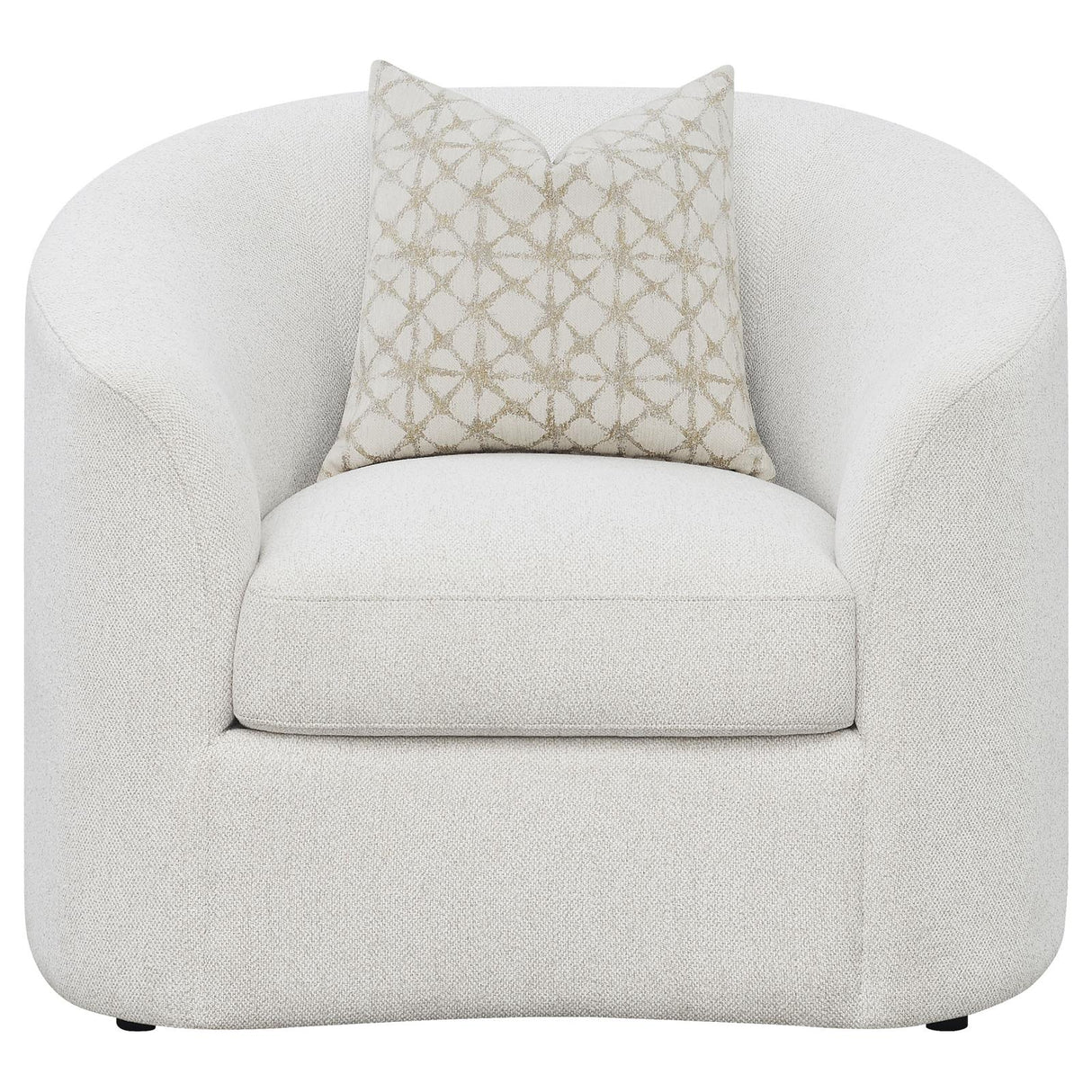 Rainn Upholstered Tight Back Chair Latte - 509173 - Luna Furniture